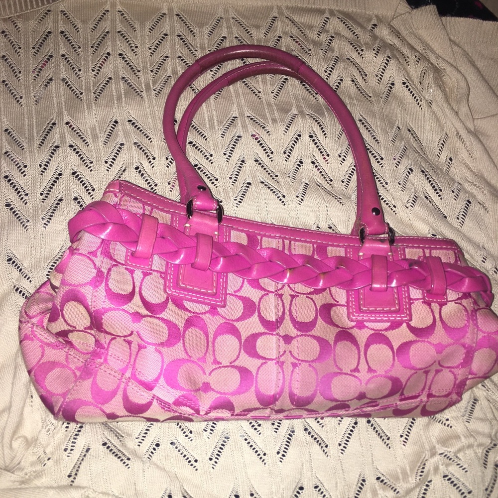 Coach signature handbag
